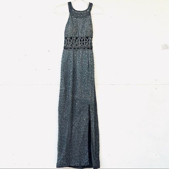 Scala 100% Pure Silk Sequin Evening Dress XS - Picture 1 of 14